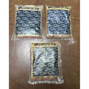 New Sealed Lot of 3 SILKIES 752 Pantyhose Queen Beige Made in USA